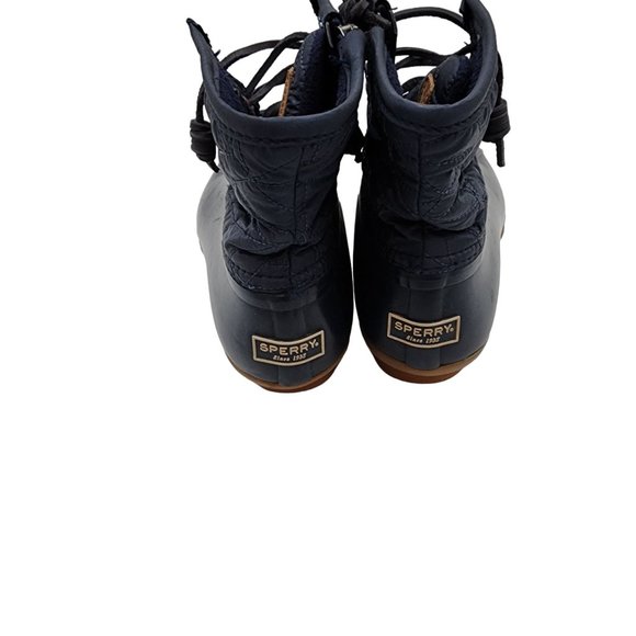 Sperry Saltwater Duck Boot Navy Blue Womens size 7.5 - Picture 4 of 8